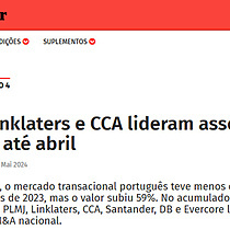 PLMJ, Linklaters e CCA lideram assessoria jurdica at abril